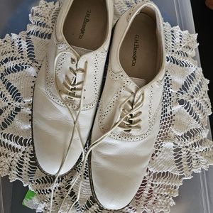 G.H.Bass Men's Saddle Shoes Size 12D Leather